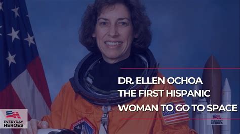 The First Hispanic Woman To Go To Space Dr Ellen Ochoa Youtube