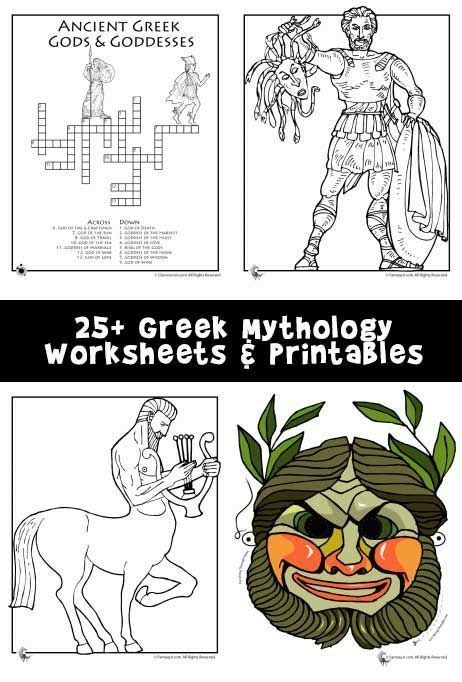 Greek Mythology Worksheets Pdf