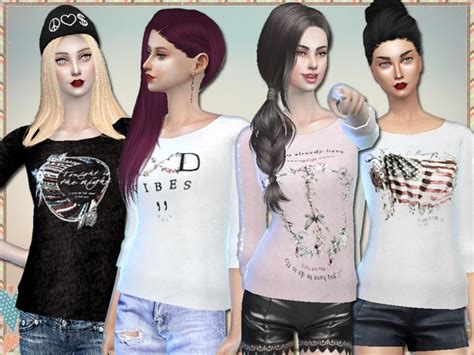Wings Sweaters By Simlark At Tsr Sims 4 Updates