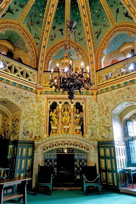 Drawing Room At Castell Coch Or The Red Castle Editorial Stock Photo