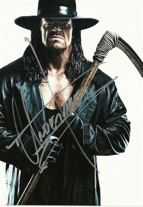 The Undertaker Signed Photo X Rp Autographed Wwf Wwe Wrestling