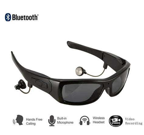 Bluetooth Sunglasses With 1080p Camera Video Recording Polarized Uv400