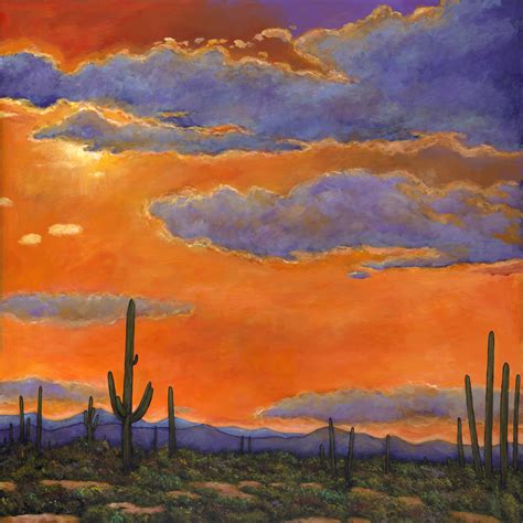 Saguaro Sunset By Johnathan Harris Giclee Print Artful Home