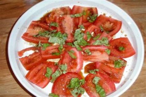 Sliced Tomato Salad With Capers And Basil Recipe