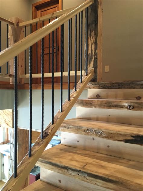 Stairwell Rustic Design 5 Balusters Rustic Stairs Rustic House