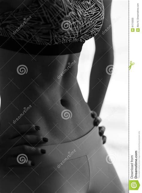 Young Girl With Slim Belly Stock Image Image Of Attractive 91710333