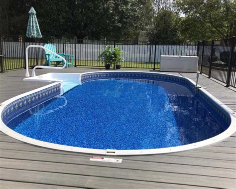 Oval Semi Inground Pool Galaxy Home Recreation