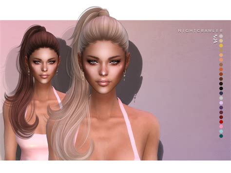 The Sims Resource Mia Hair By Nightcrawler Sims Sims 4 Hairs