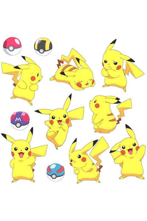 Pokémon Pikachu Vægklistermærker Pocket Monster