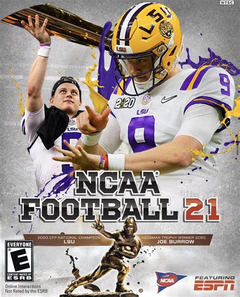 New college football video game becoming reality in 2020. Joe Burrow mock 'NCAA Football 21' cover has us wishing ...