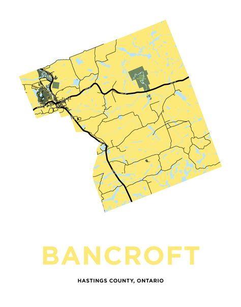 Bancroft Map Print Full Municipality Jelly Brothers