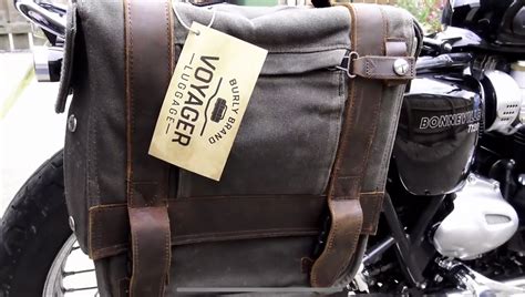 Burly Brand Voyager Throw Over Saddlebags Black Or Oak Brown A And J