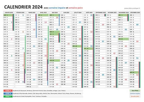 Semaine Paire Ou Impaire 2024 Dates Des Semaines Paires Et Impaires