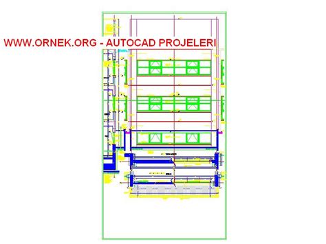 Proje Sitesi Cephe Giydirme Sistem Detay Autocad Projesi