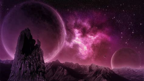 1668x2388px Free Download Hd Wallpaper Purple Planet Mountains