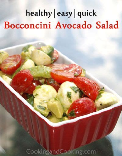 Bocconcini Avocado Salad Recipe Delicious Healthy Salads Salad Recipes
