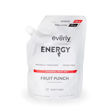 Everly Energy Powdered Drink Mix Fruit Punch 20 Servings