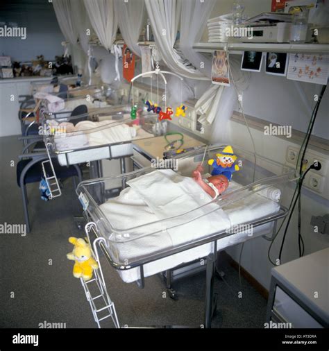 Premature Baby At The Special Care Unit In Hospital Stock Photo Alamy