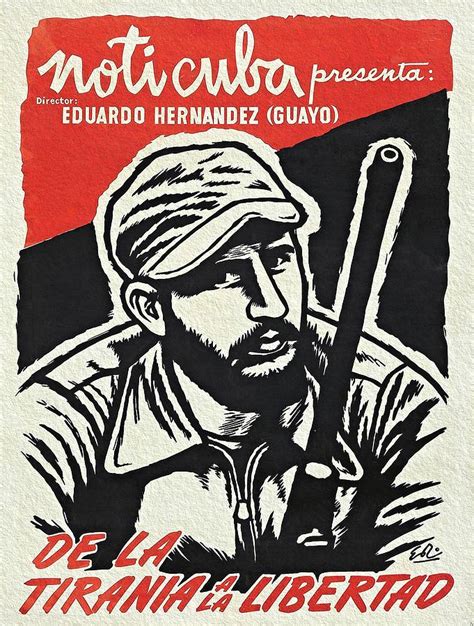 183530 fidel castro yuri gagarin firmato arredamento parete stampa poster uk. Fidel Castro Rare Poster 1959 Painting by Vintage Printery