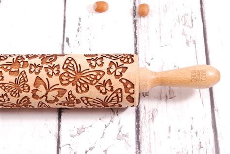 Laser Embossed Rolling Pins Imprint Playful Patterns Into Cookie Dough