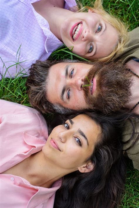 Happy Threesome Stock Photo Image Of Person Clothing