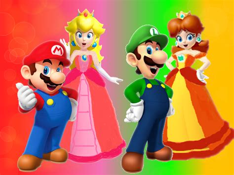 Mario And Peach And Luigi And Daisy Wedding