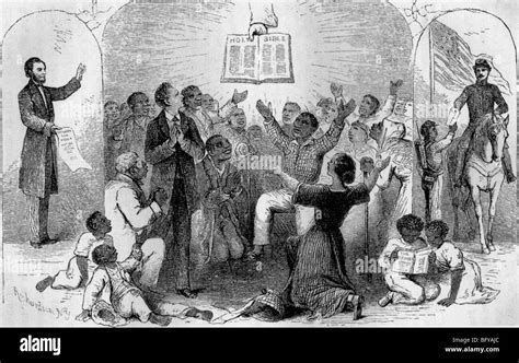 Emancipation Of The Slavery 1865 Black And White Stock Photos And Images