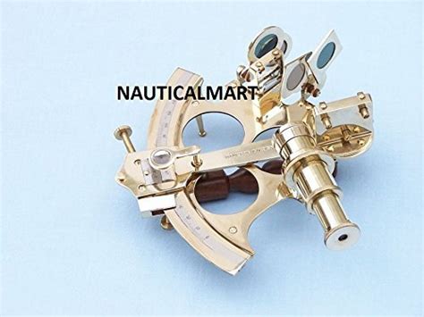 nauticalmart captain s marine brass sextant with rosewood box sextants