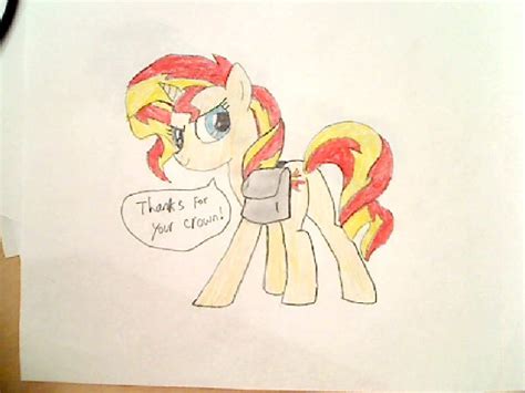 The image is png format with a clean transparent background. Sunset Shimmer Has Twilight's crown by HamaBeadsPonies on ...
