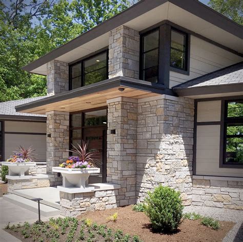 Modern Exterior Stone Wall House Design Besthomish