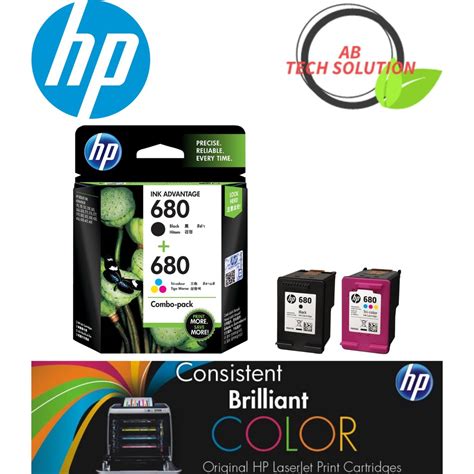 Genuine Original Ink Hp 680 Value Pack Blacktri Color Deskjet Ink