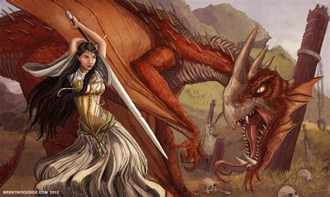 Maiden Vs Dragon By Brentwoodside On Deviantart