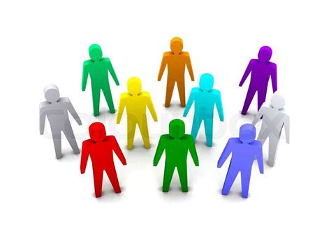 Group Of Different People Concept 3d Stock Photo Colourbox