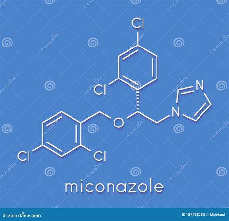 Miconazole Antifungal Drug Molecule Imidazole Class Antimycotic Used
