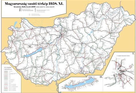 Magyarország vasúti személyszállítási térképe railway passenger transport map of hungary ENDORPHIN