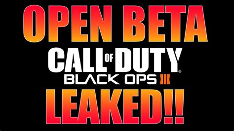 Black Ops 3 "OPEN BETA" Leaked Gamestop Poster! BO3 ...