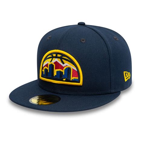 Official New Era Denver Nuggets Nba Skyline Navy 59fifty Fitted Cap