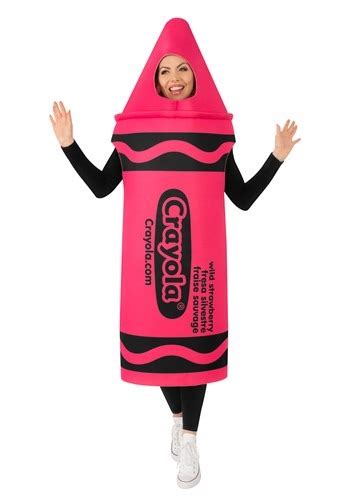 adult crayola pink crayon costume