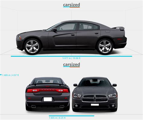 Dodge Charger 2010 2015 Dimensions Vista Lateral