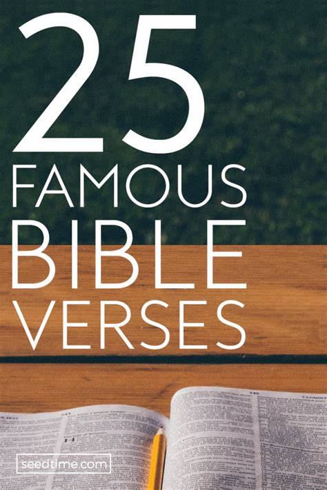25 Famous Bible Verses Top Scriptures On Love Strength Hope And More