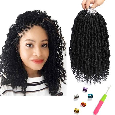 Buy Bomb Twist Crochet Hair 6 Packs 10 Inch Spring Twist Crochet Braids Pretwisted Passion Twist