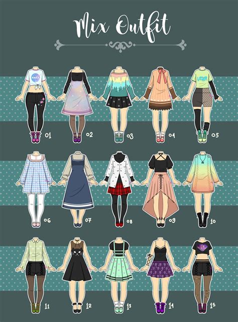 Closed Casual Outfit Adopts 07 By Rosariy Art Outfits Anime Outfits