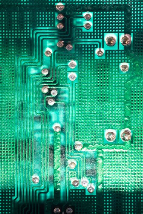 Electronic Printed Circuit Board Stock Image Colourbox