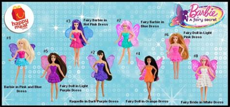 Mcdonalds Happy Meal Toys 2011 Barbie The Fairy Secret Kids Time