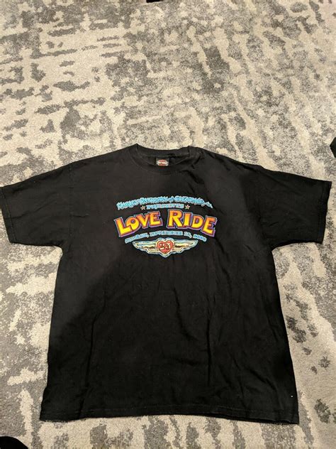 Harley Davidson Xl Glendale 2006 Love Ride T Shirt Gem