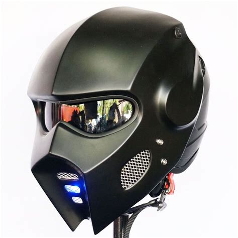 Casco Wing Motorcycle Open Face Helmet Matte Black Light Custom Hero