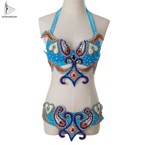 Buy Women Oriental Belly Dancing Costume Bra Belt