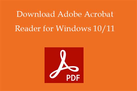 Download Adobe Acrobat Reader For Windows