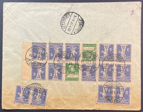 Switzerland 1927 Fantastic Foreign Letter From Lucerne To Catawiki