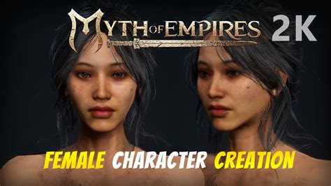 Myth Of Empires Female Character Creation K All Options And Some